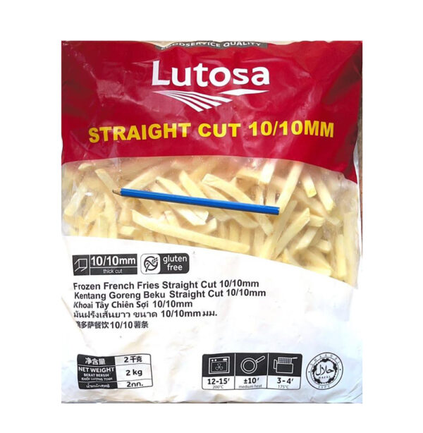 LUTOSA Straight Cut (F.S.) French Fries (10mm) - 2kg/pkt