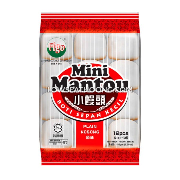 FIGO mini mantou (plain) - 180g/pkt (12pcs)